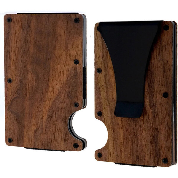 Handel Drevená minimalistická peňaženka s RFID ochranou - Vybraný 61581231