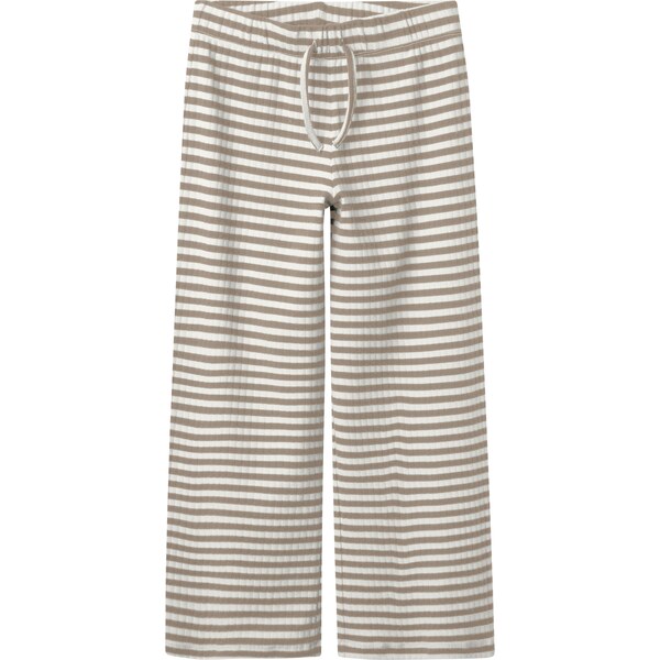 NAME IT Nohavice Suraja svetlohnedá / šedobiela 60998020