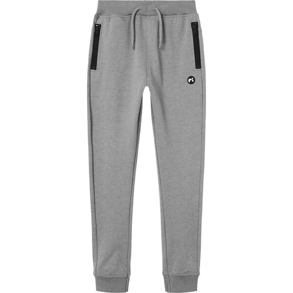 NAME IT Nohavice NKMVimo sivá melírovaná / čierna / biela 60998031