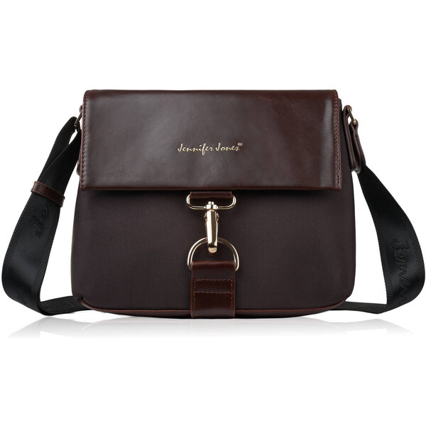 Jennifer Jones Malá kabelka cez rameno so zlatým kovaním SP-13-BR | 61002430