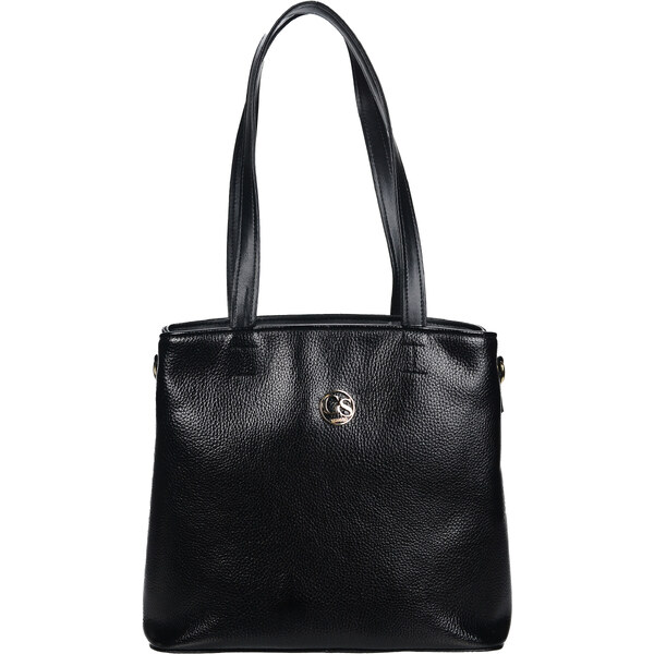 Čierna dámska kabelka cez rameno S575 GROSSO 60985282