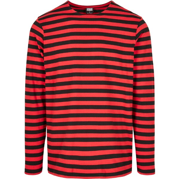 Urban Classics Regular Stripe LS burnt/bl 50637276
