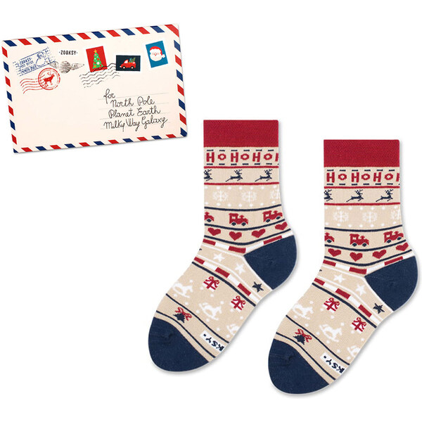 ZOOKSY/RAINBOW SOCKS Detské Zooks ponožky vianočný list 60707299