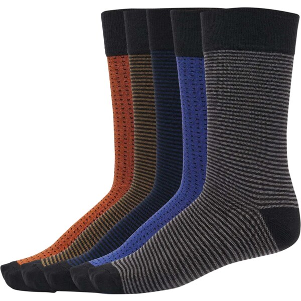 Urban Classics Stripes and Dots 5-Pack multicolor socks 50676562