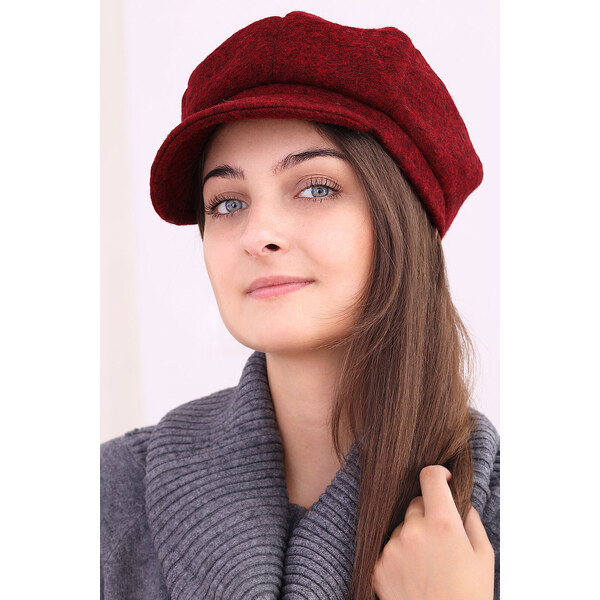 Glara Dámsky baret - vínový 47951065