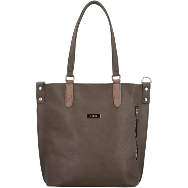Dámska kabelka cez rameno tmavá taupe - Ellis Desiny taupe 61052523