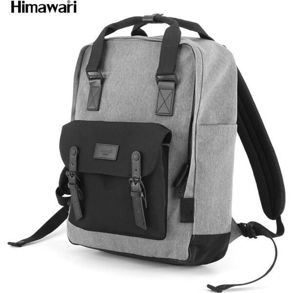 BASIC Himawari Priestranný sivo-čierny batoh s vreckom na notebook 65151274