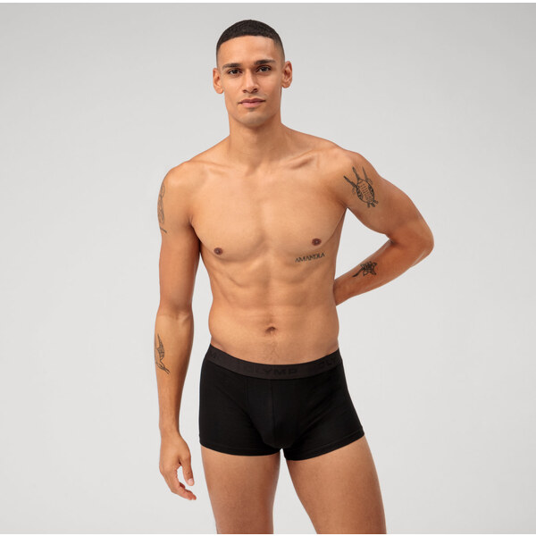 Pánske čierne bavlnené boxerky OLYMP 3 kusy 61061028