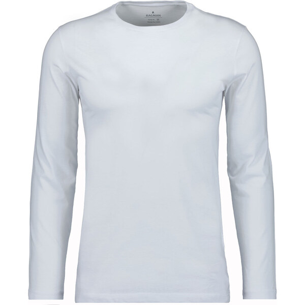 Pánske bavlnené tričko dlhý rukáv RAGMAN body fit 2 kusy 61061033