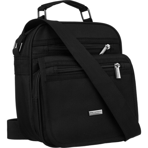 Peterson čierna messenger taška - pánska PTN 6511 53694675