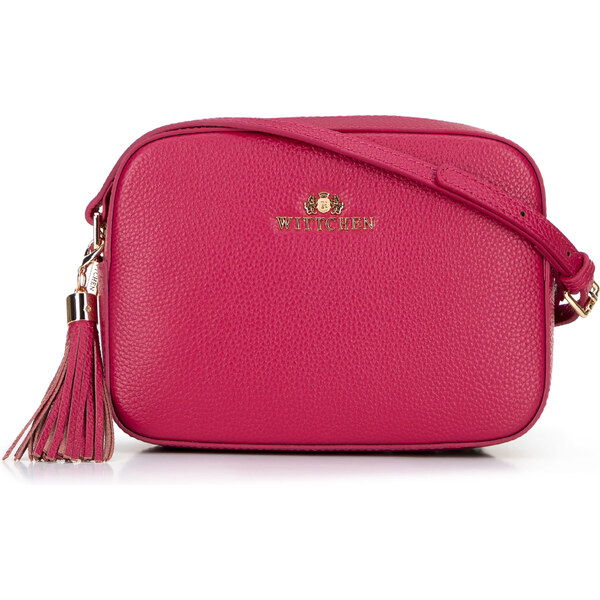 Wittchen Dámska kožená listová kabelka boxová s brmbolcom ružová 29-4E 66066337