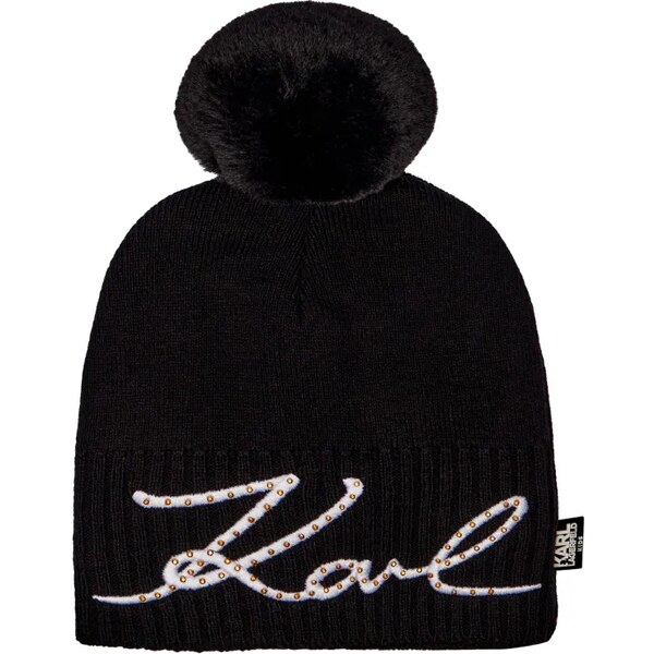 Karl Lagerfeld Kids Čiapka | s prímesou kašmíru 61081896