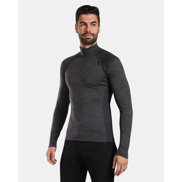 Pánske termotričko z merino vlny Kilpi JAGER-M tmavo šedá 61096611