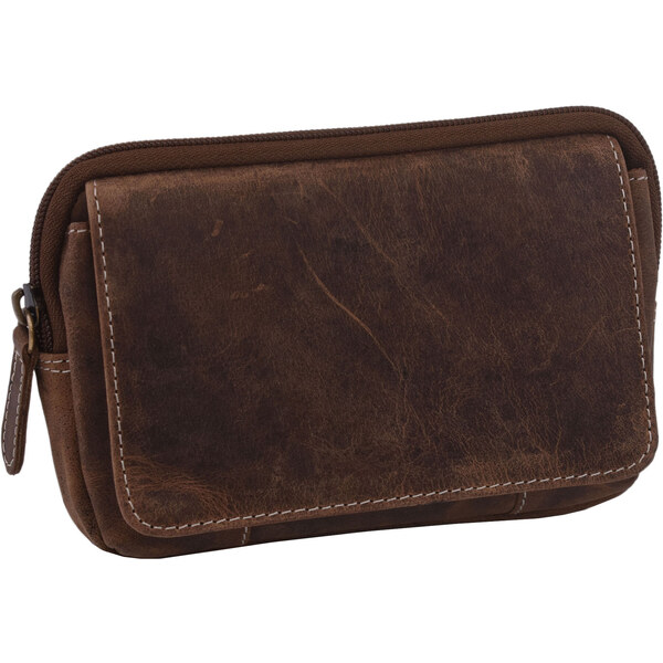 Mercucio Kožené puzdro na opasok tmavý tan hunter 250899 64507503