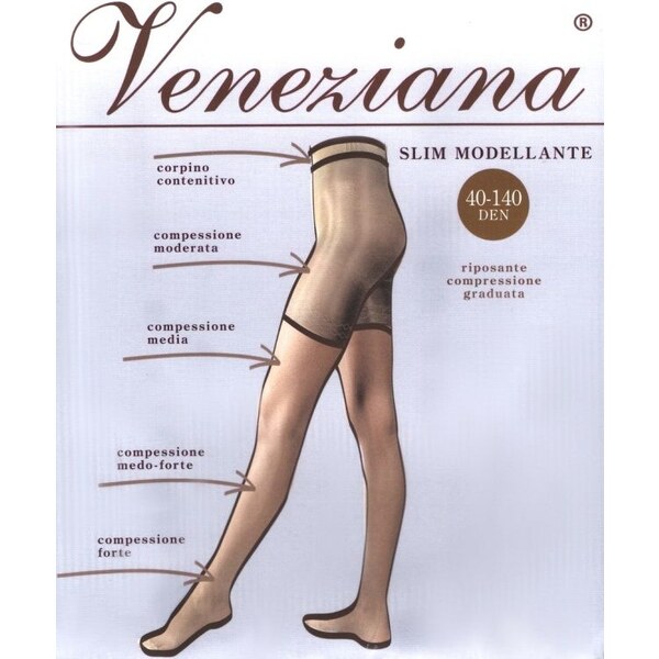 Veneziana Pančuchy proti opuchom a únave nôh Slim 40/140 DEN-s, Farba 50066823
