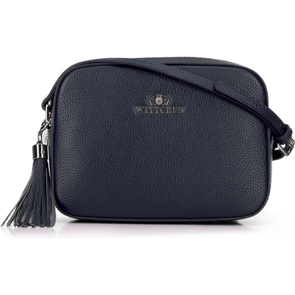 Wittchen Dámska kožená listová kabelka boxová s brmbolcom granátová 29 66066338