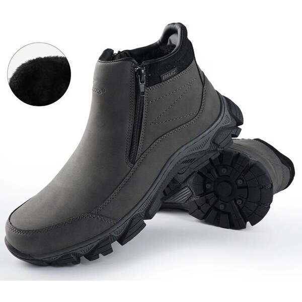 JUST MAZZONI Pánske sivé zateplené čižmy MARK 61114855