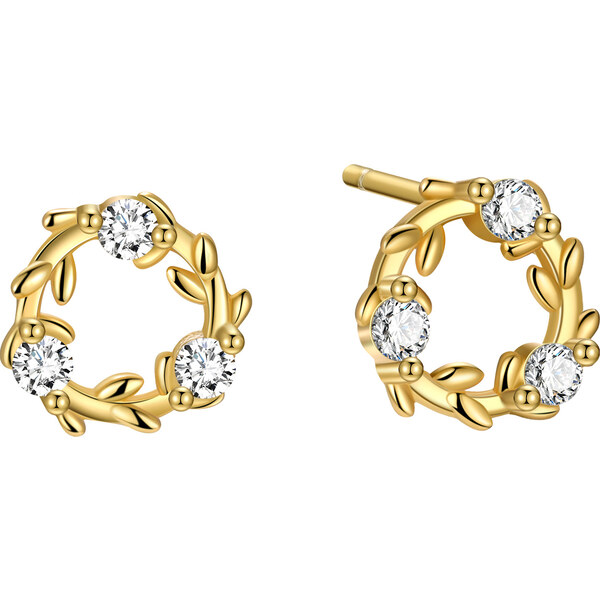 Olivie Strieborné náušnice KRUH GOLD 9254 64343580