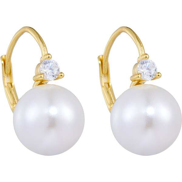 Olivie Stříbrné náušnice PERLY GOLD 9266 65048732