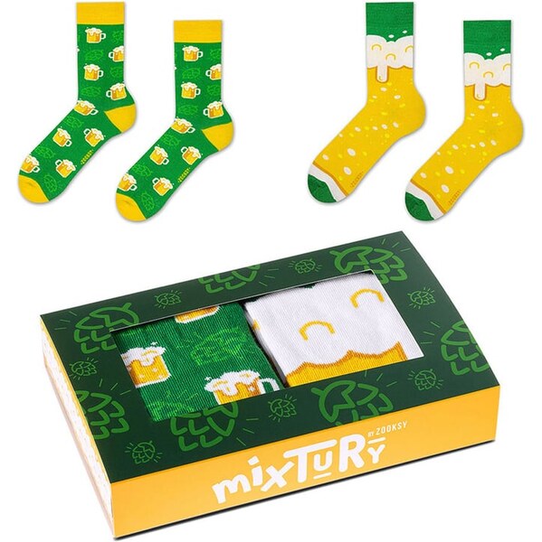 ZOOKSY/RAINBOW SOCKS Sada ponožiek Zooksy chmeľová zmes 2 páry 65391261
