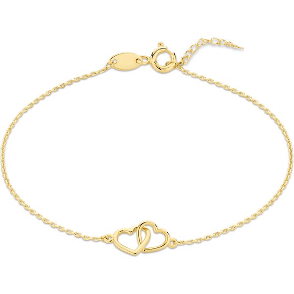 OLIVIE MINET Zlatý náramek se srdíčky Au 585/1000 64913640