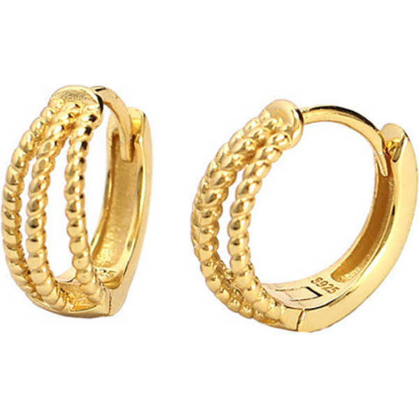 Olivie Stříbrné kroužkové náušnice GOLD 9271 64818268