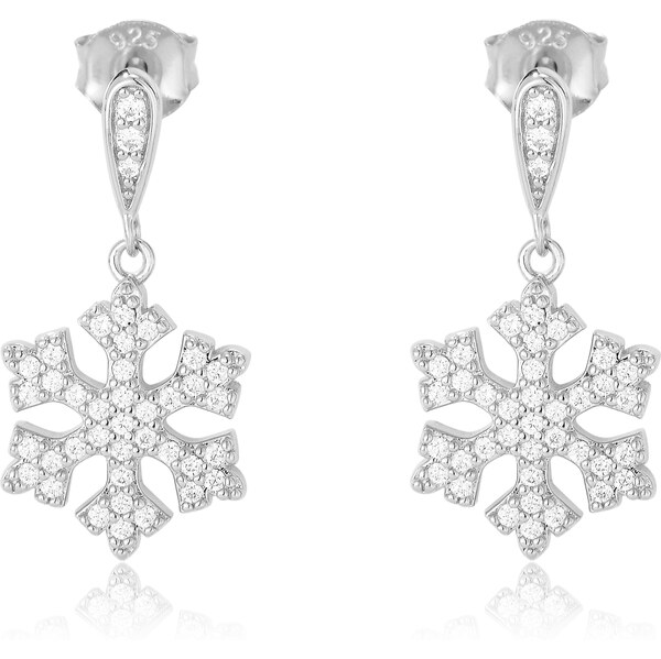 Olivie Stříbrné náušnice SNĚHOVÁ VLOČKA 9284 65048744