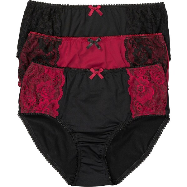 bonprix Maxi nohavičky (3 ks), farba čierna 61144084