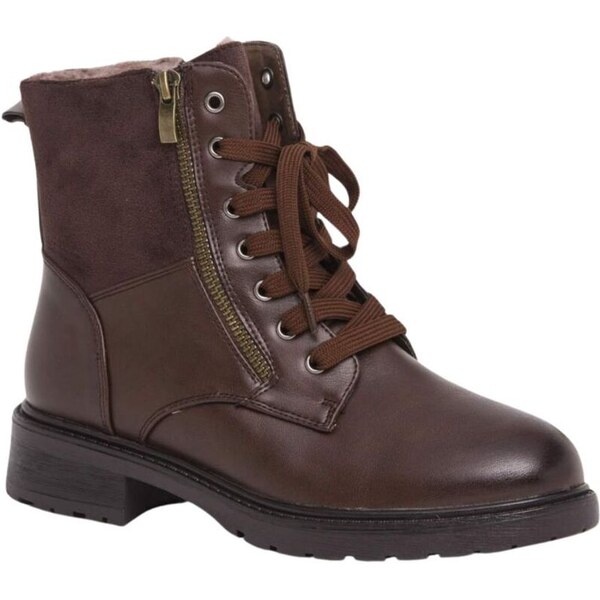 JUST MAZZONI Dámske zateplené hnedé čižmy EMILLY 61137631