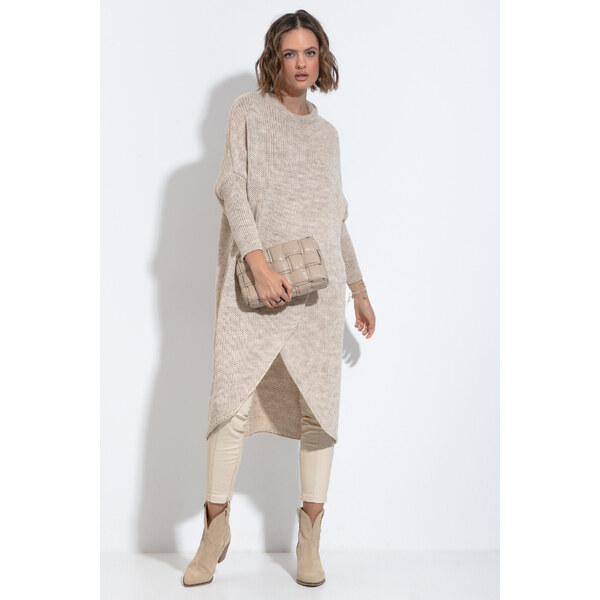Glara Zavinovací sveter s vlnou 61156356