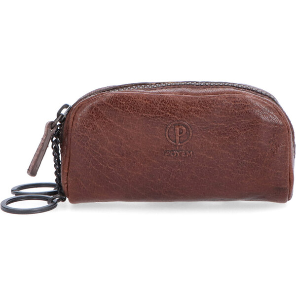 Kožená kľúčenka Poyem hnedá 5218 Poyem H 64019607