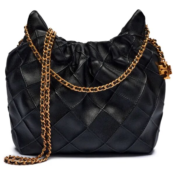 TORY BURCH Kožené hobo Fleming Mini 61176071