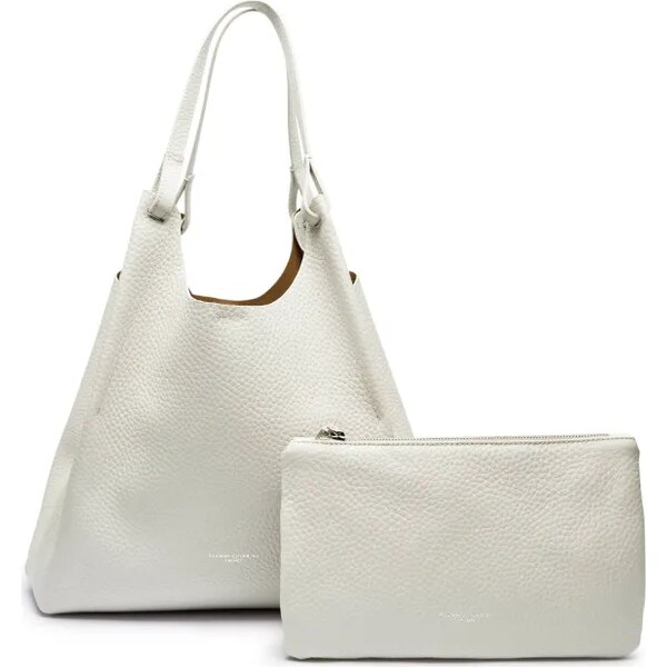 GIANNI CHIARINI Kožená shopper kabelka + príručná taštička Dua 61174269