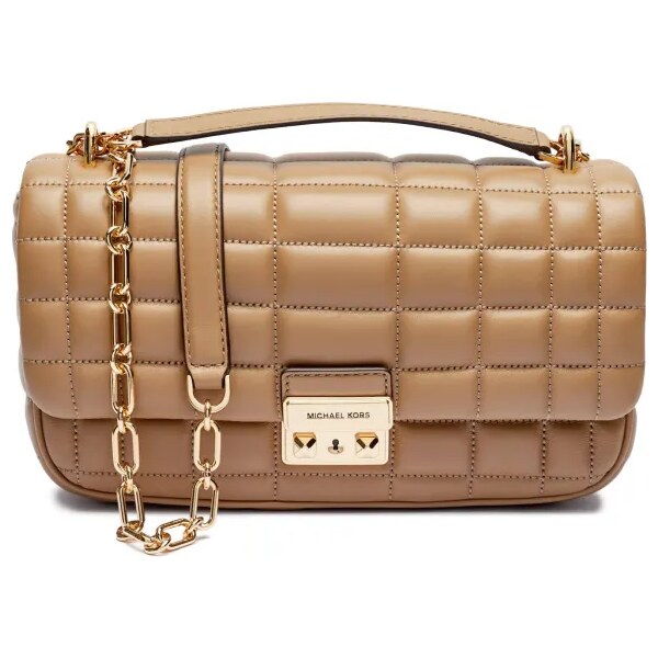 Michael Kors Kožená kabelka na rameno Tribecca 61189372