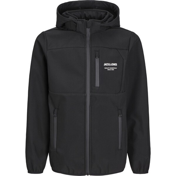 Jack & Jones Junior Prechodná bunda JJTheo čierna / biela 61652135