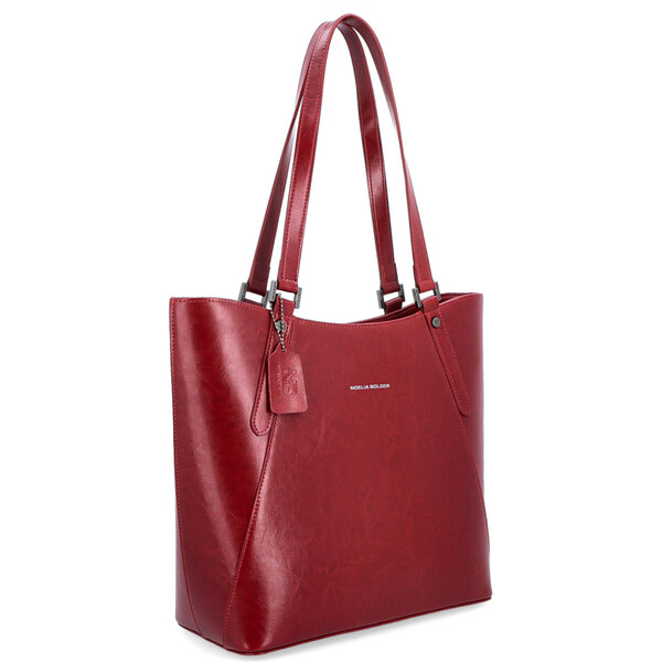 Kožená kabelka cez rameno Noelia Bolger červená NB 0094 TCV 64020241