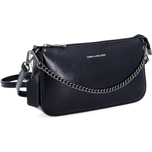 Kožená kabelka do ruky Noelia Bolger čierna NB 0110 C 64020464