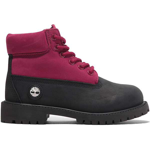 Timberland 6 In Premium WP Boot Junior Black Nubuck Pink - Detské - 66359692