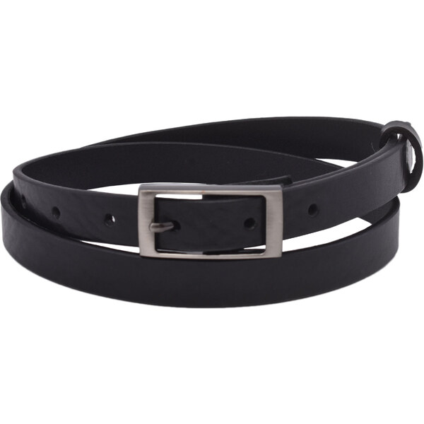 Mercucio Kožený dámsky opasok 722-20-11 čierny pracka Zora 64507541