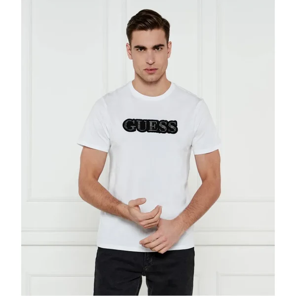 GUESS Tričko EMBELLISHED LOGO | Slim Fit 61221459