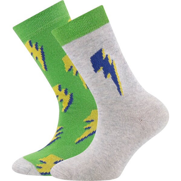 EWERS Ponožky Blitze námornícka modrá / svetložltá / sivá melírovaná / 61226441