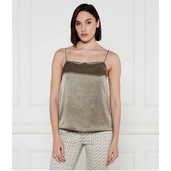Marc Cain Saténový top | Regular Fit 61221436