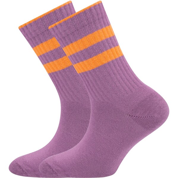 EWERS Ponožky fialová / neónovo oranžová 61947083
