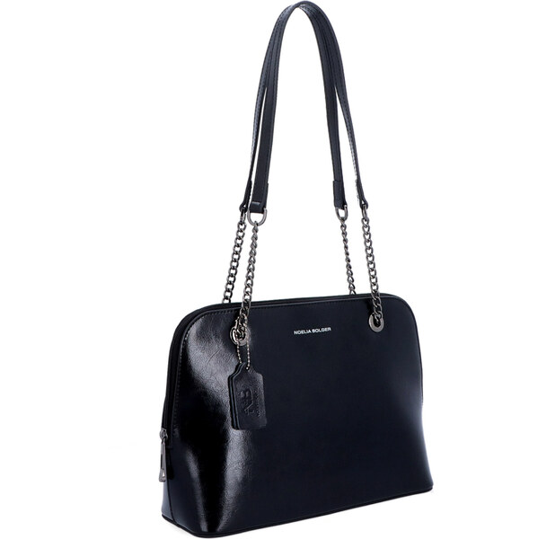 Kožená kabelka cez rameno Noelia Bolger čierna NB 0109 C 64020466