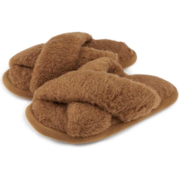 Vlnka Vlnené papuče Pamela hnedá veľkosti obuvi - dospelí 36-37 65061859
