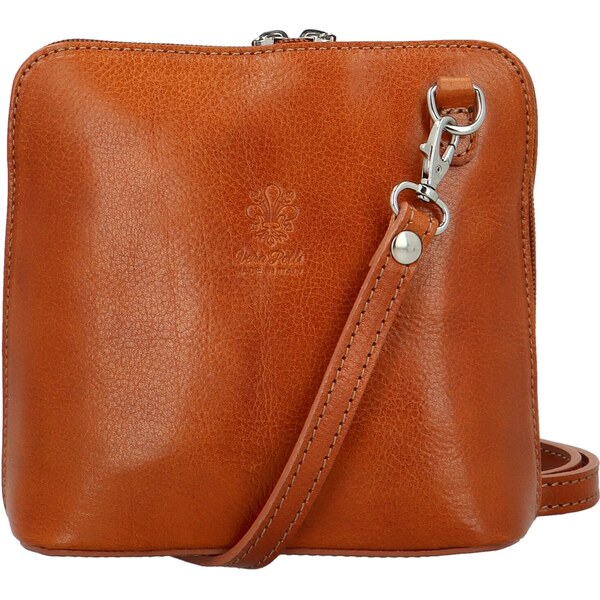 Delami Vera Pelle Dámska kožená crossbody kabelka koňaková - Delami 61263532