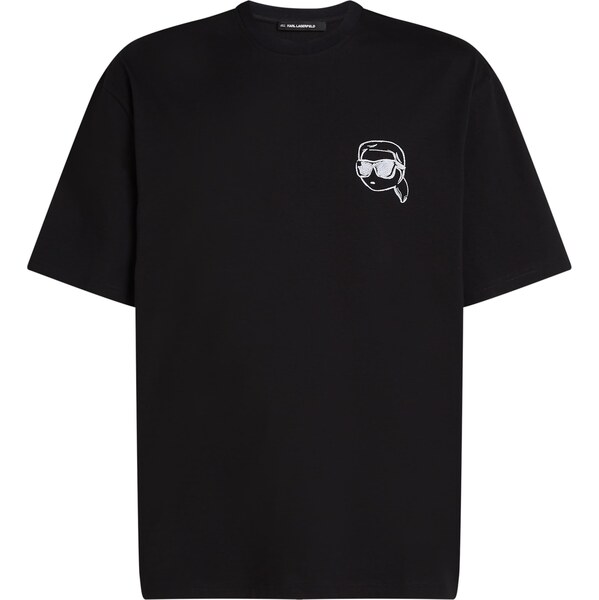 Karl Lagerfeld Tričko IKON čierna / biela 61315579