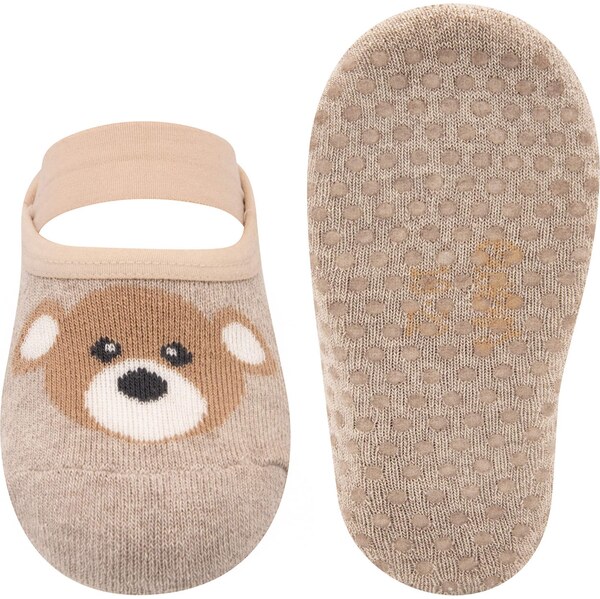 EWERS Ponožky Teddy tmavobéžová / béžová melírovaná / šedobiela 61241878