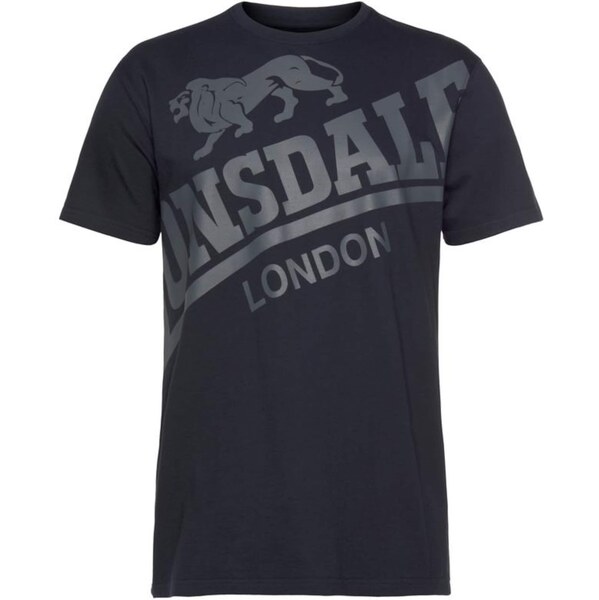 LONSDALE Tričko Watton námornícka modrá / sivá 61625414