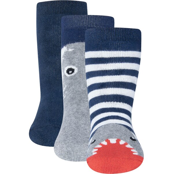 EWERS Ponožky enciánová / svetlosivá / neónovo oranžová / biela 61945910